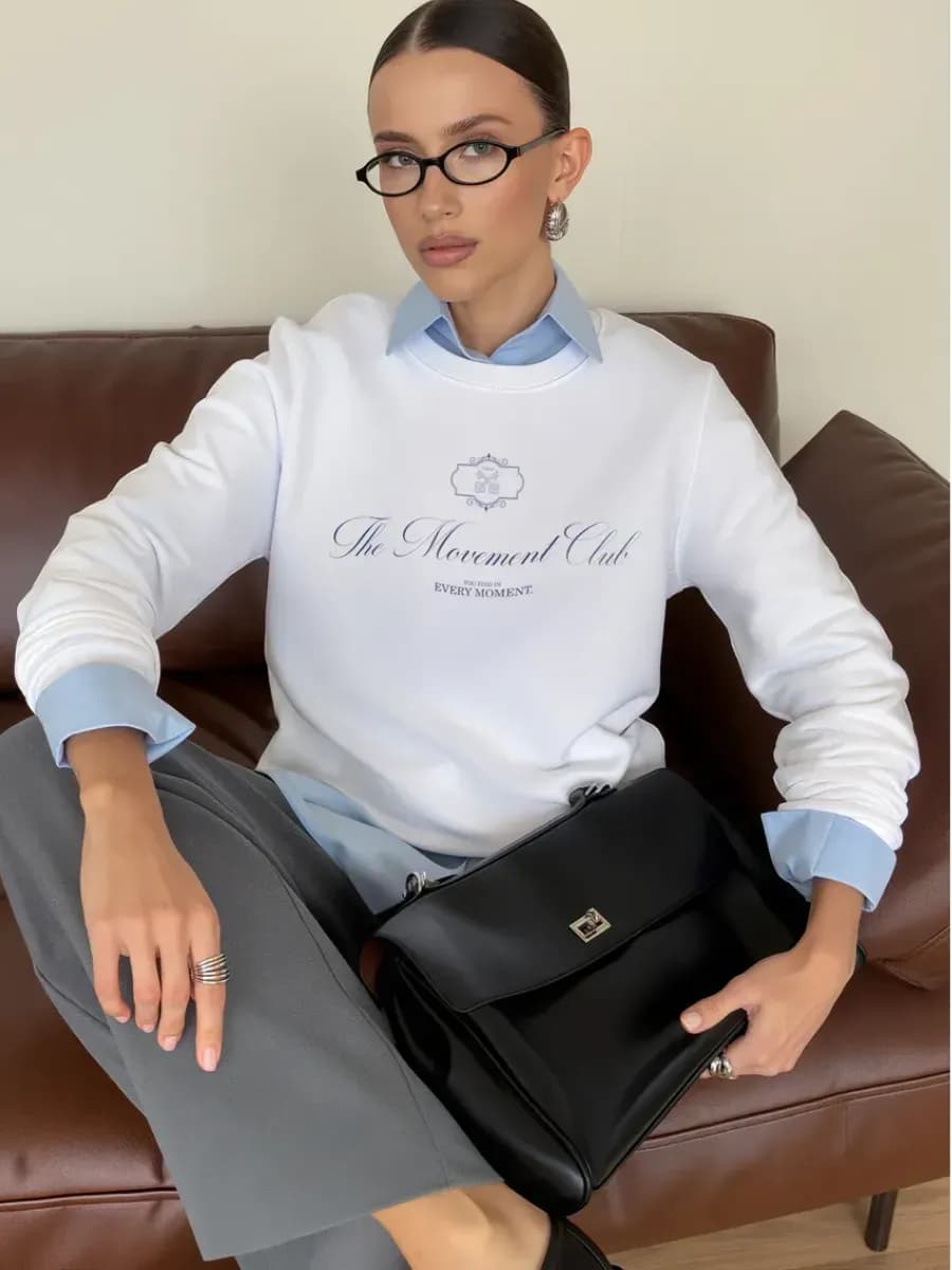 Свитшот белый