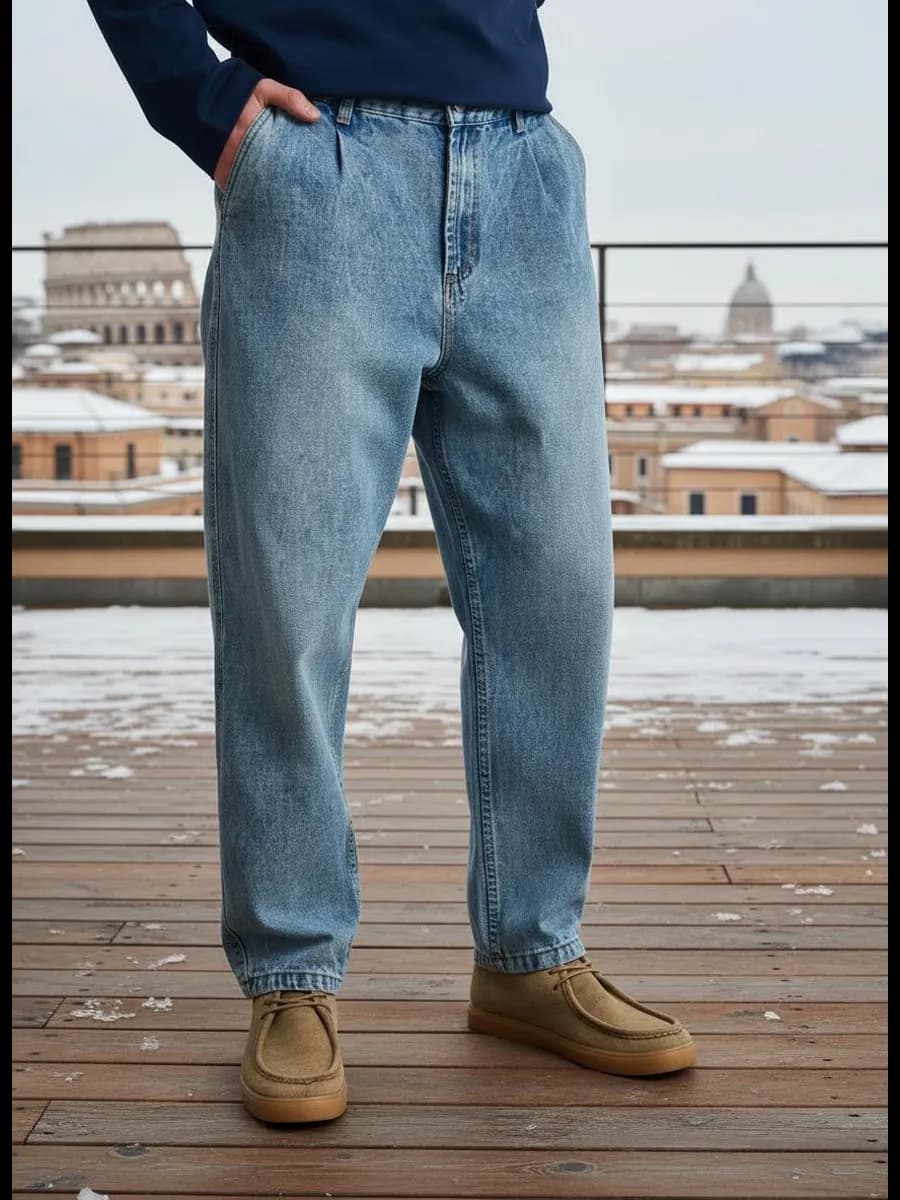 Зауженные джинсы бананы