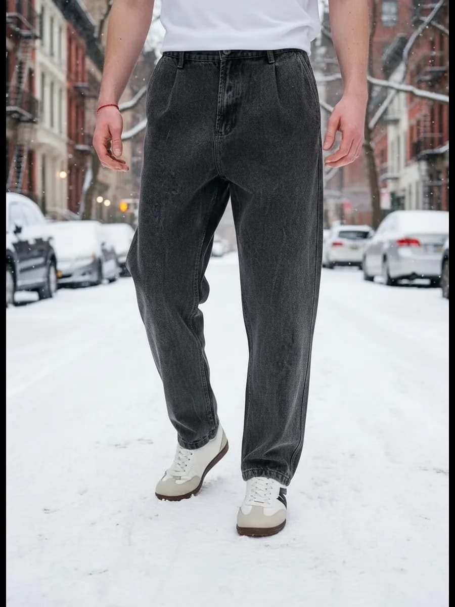 Зауженные джинсы бананы