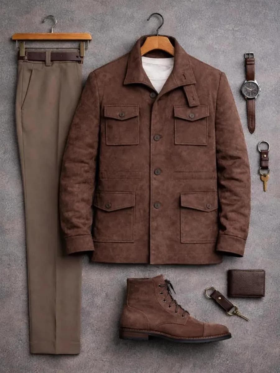 Куртка пиджак замшевая OLD MONEY