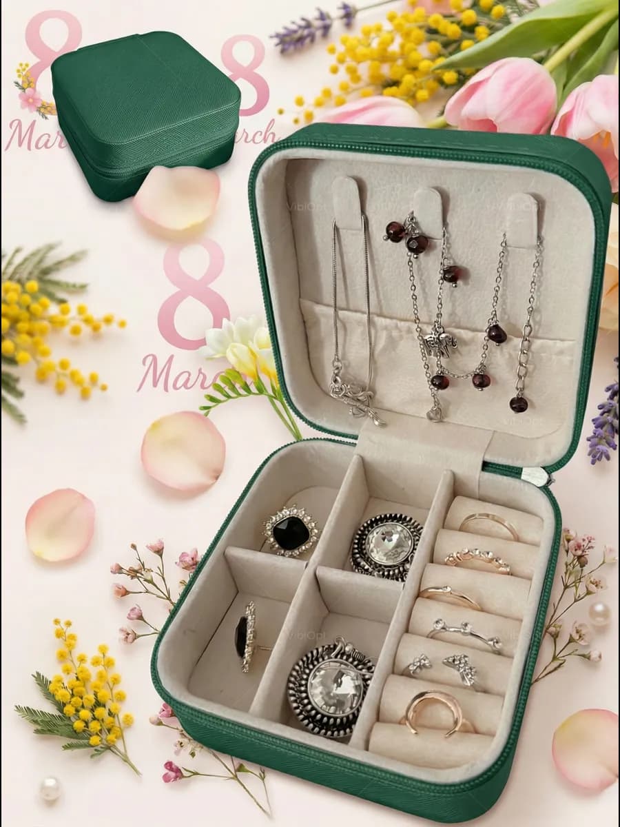 маленькая шкатулка для хранения украшений и колец - фото 1