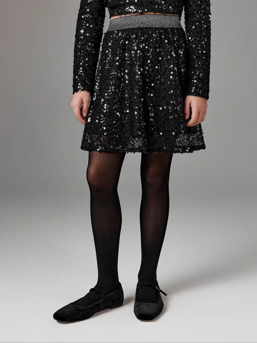 Юбка миди новогодняя нарядная для подростка