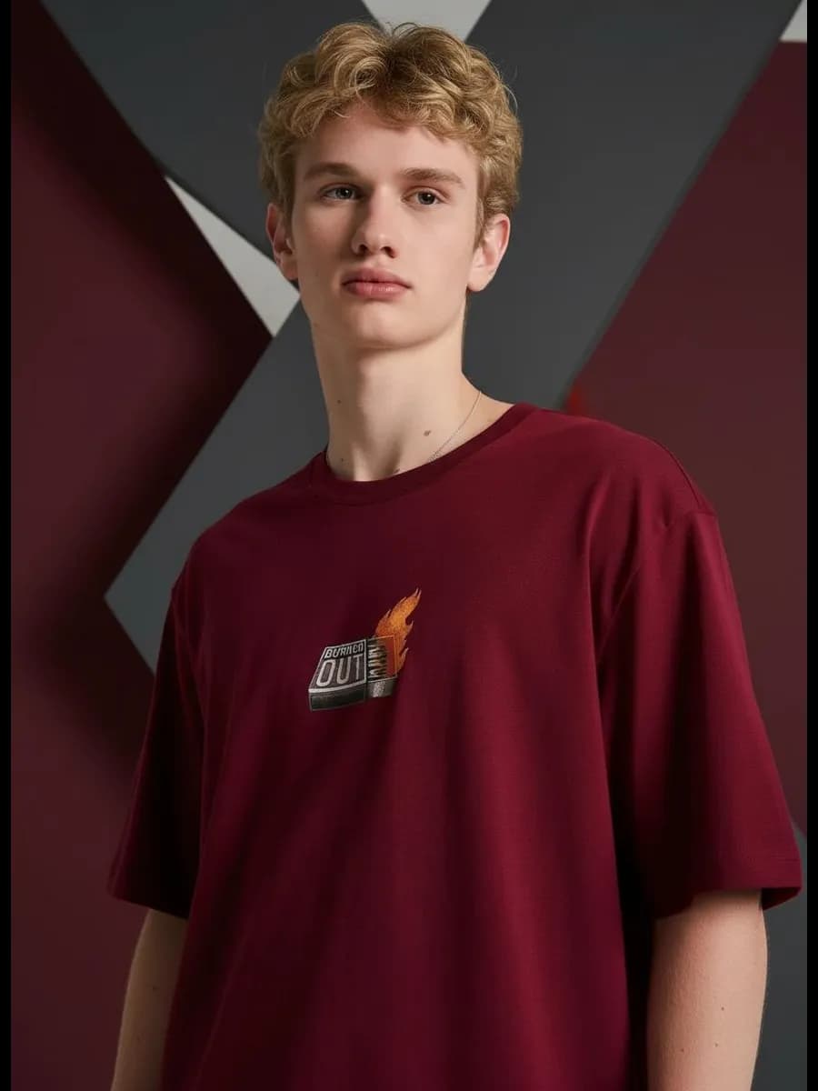 Футболка из хлопка с принтом