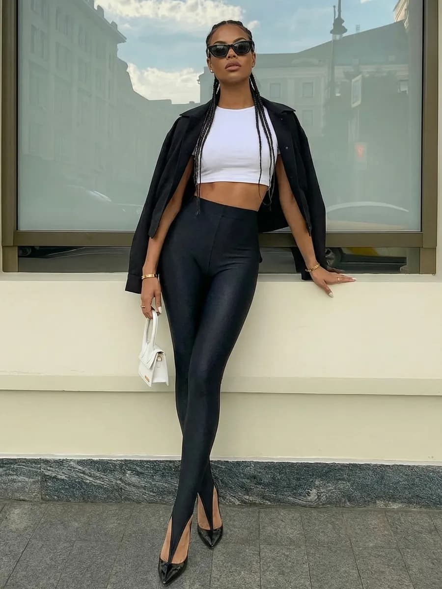 Колготки легинсы со штрипкой