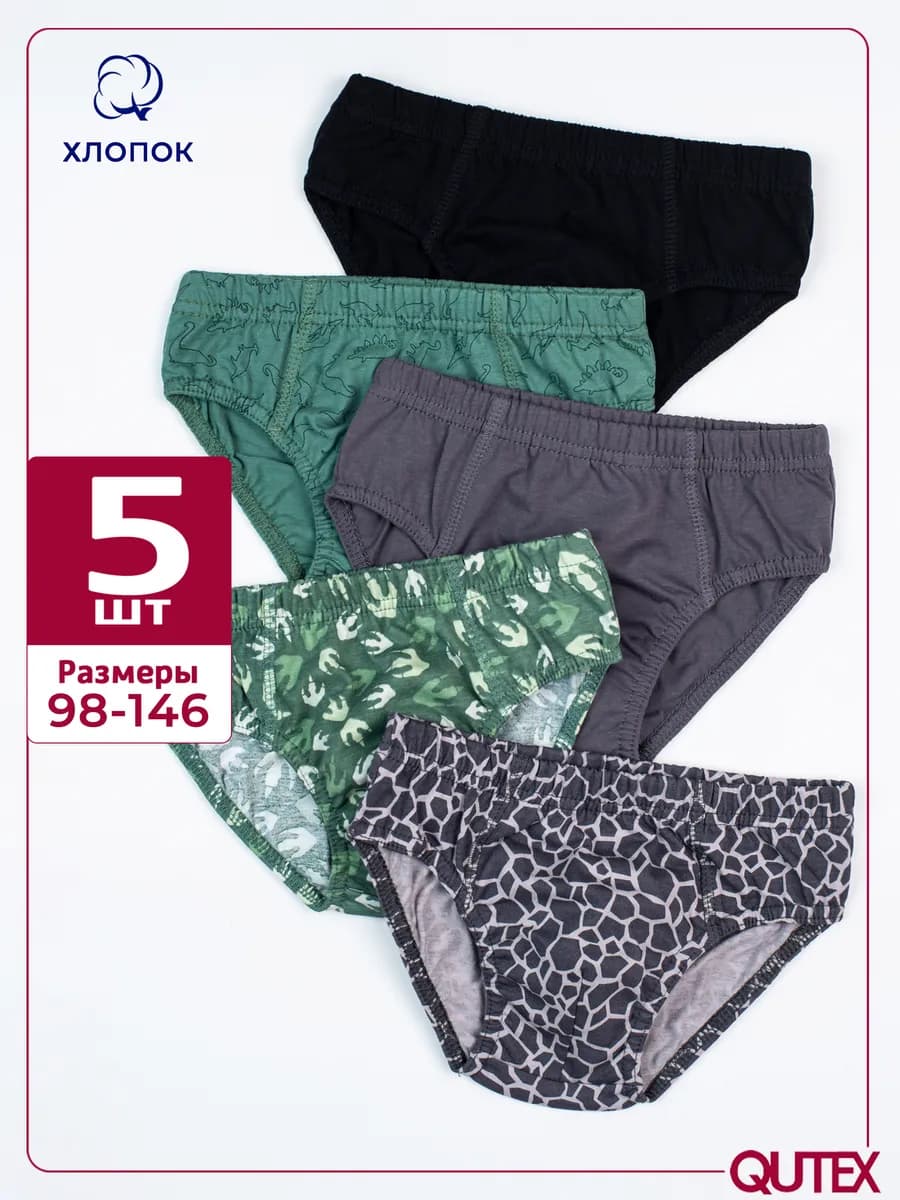 Трусы слипы для мальчика набор, 5 шт
