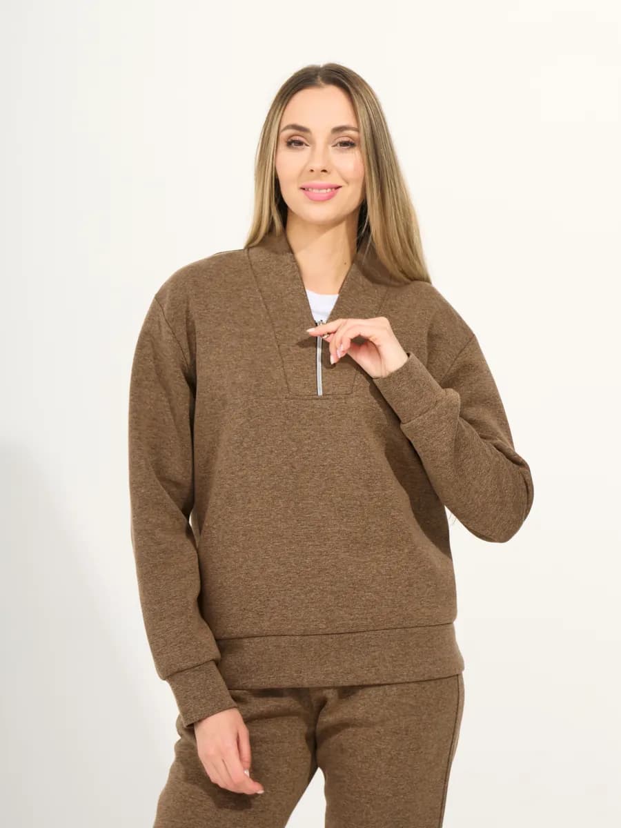 Костюм спортивный джоггеры и свитшот с молнией