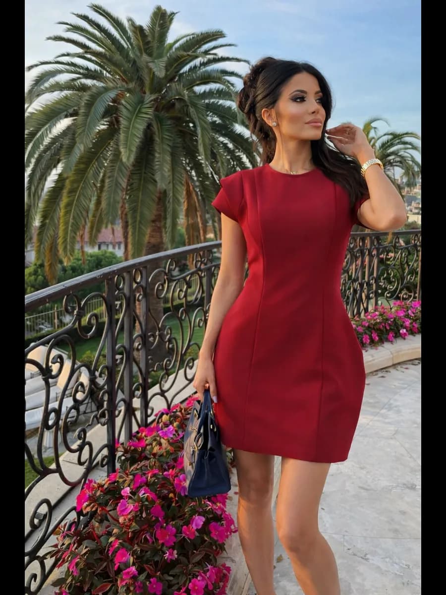 Стильное короткое платье как из pinterest