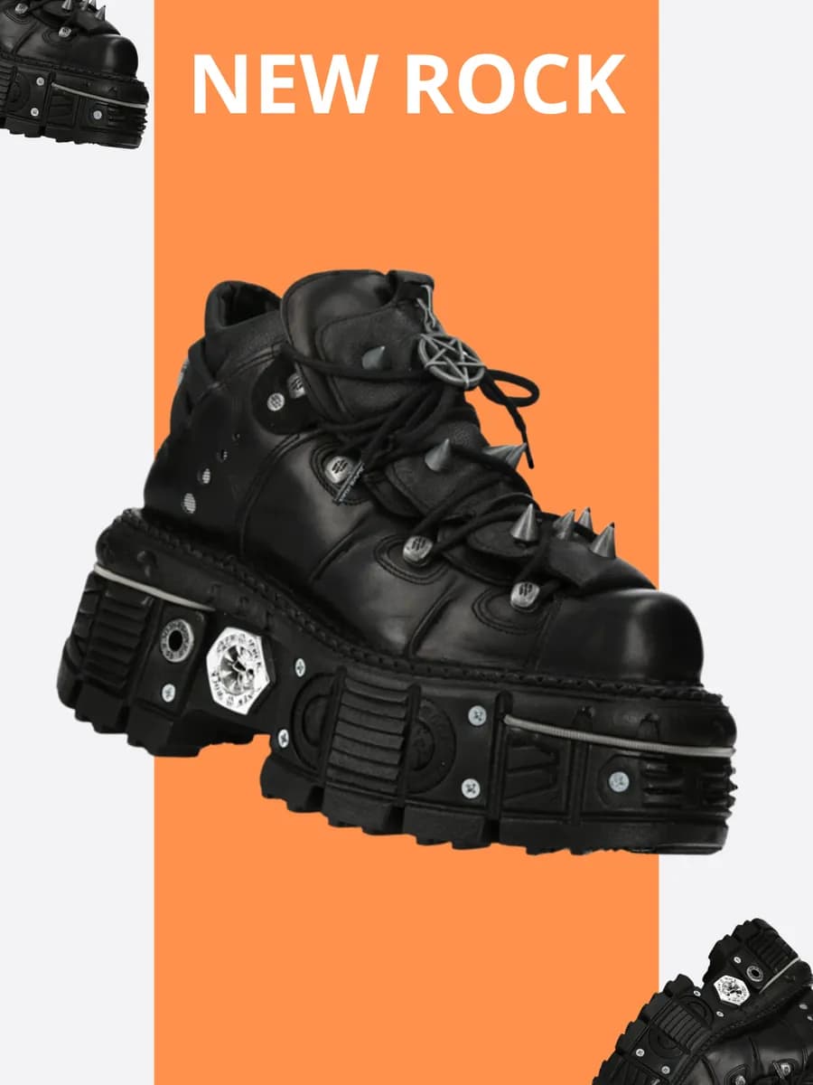 Ботинки массивные на высокой подошве y2k