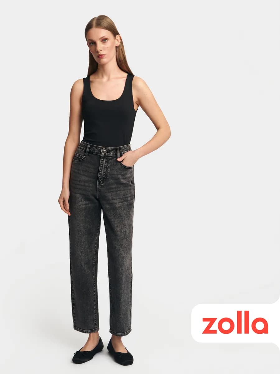 Женские высокие джинсы Mom Comfort - фото 1