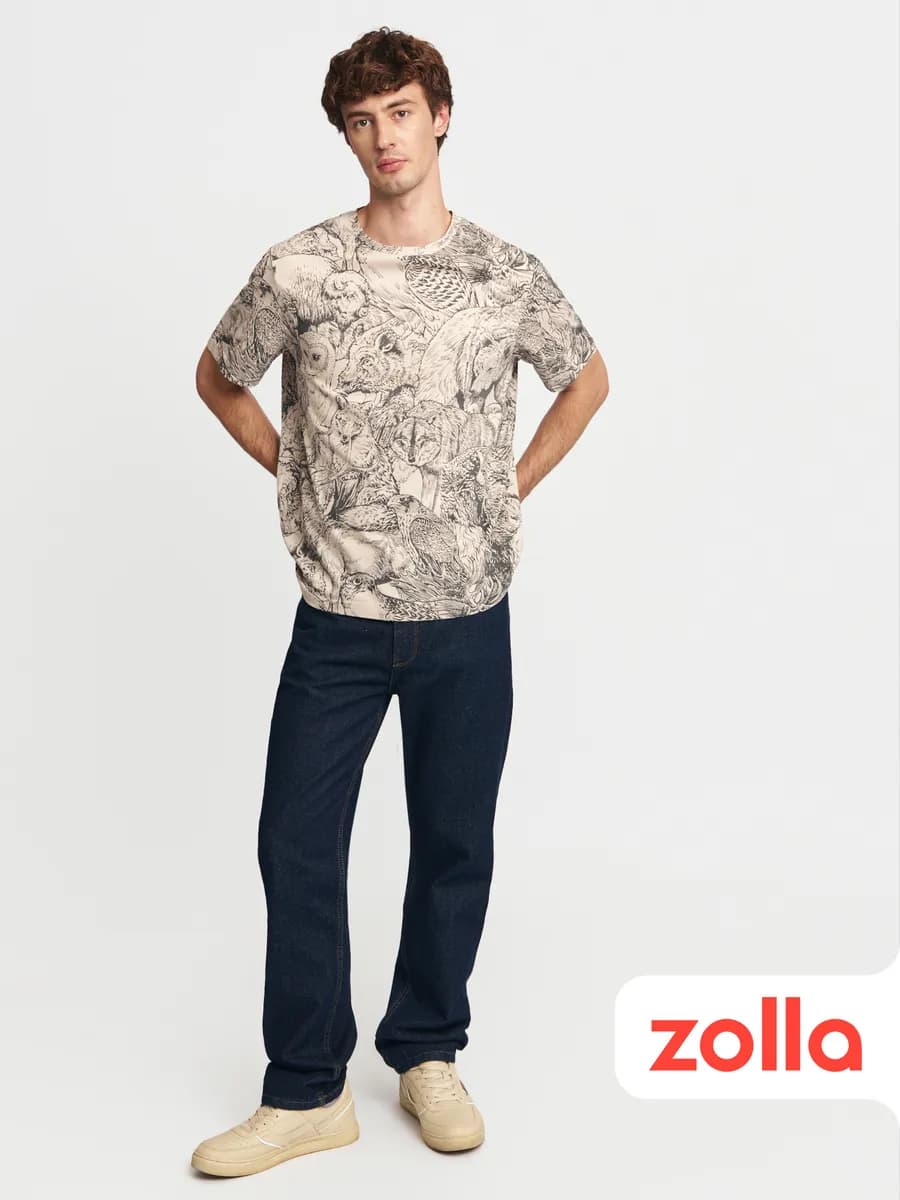 Мужская футболка из хлопка с принтом