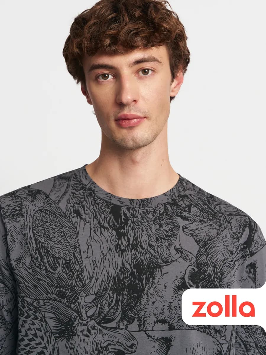 Мужская футболка из хлопка с принтом