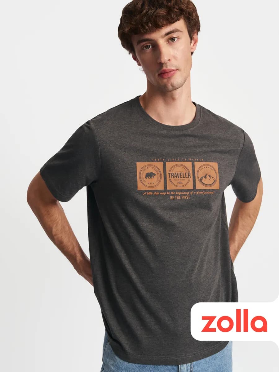 Мужская футболка с принтом