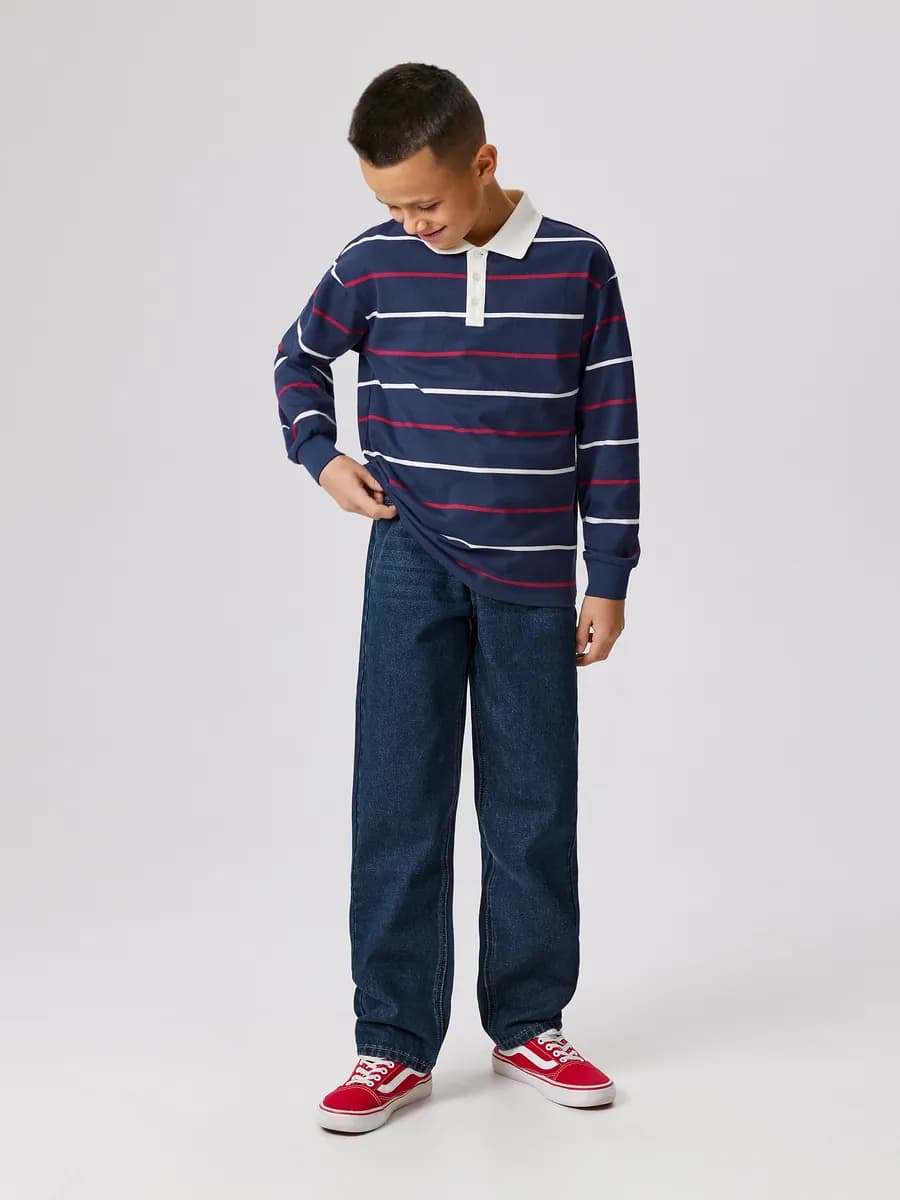 Джинсы широкие подростковые