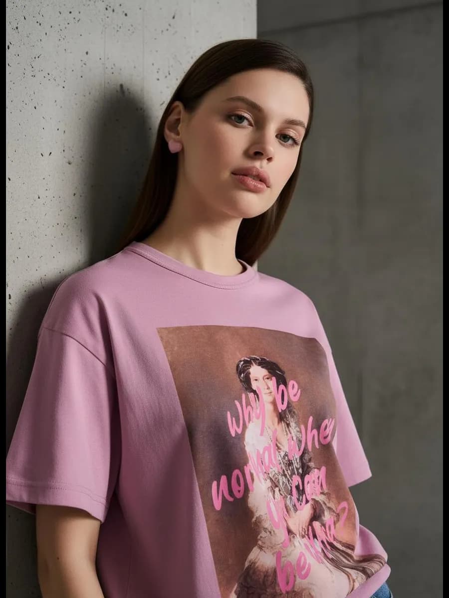 Футболка хлопковая с принтом