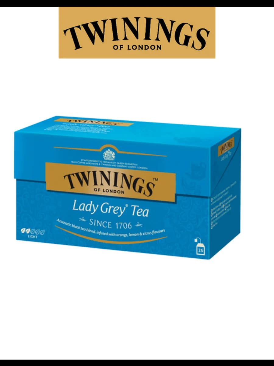 "Lady Grey" Чай "Твинингс " коробка 25 пакетиков, 50г