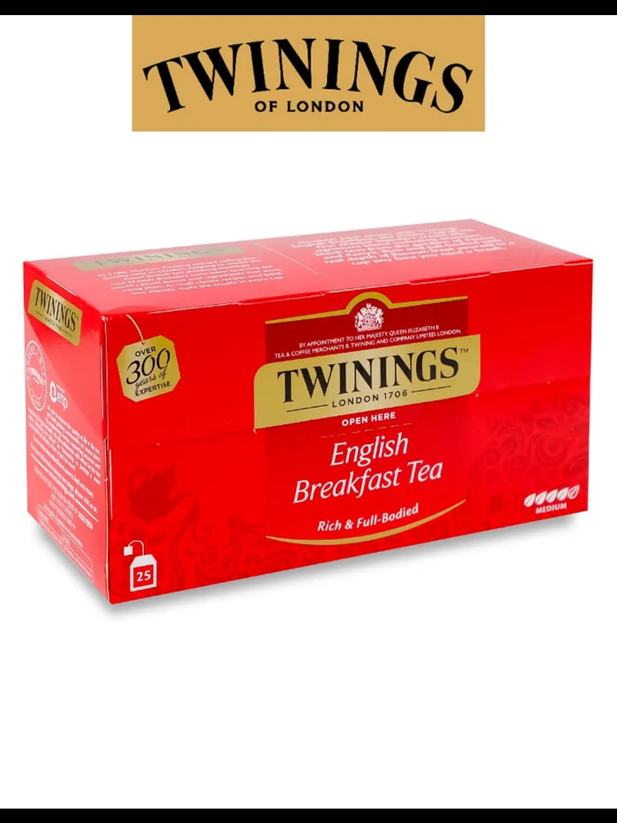 "English Breakfast" Чай коробка 25 пакетиков, 50г