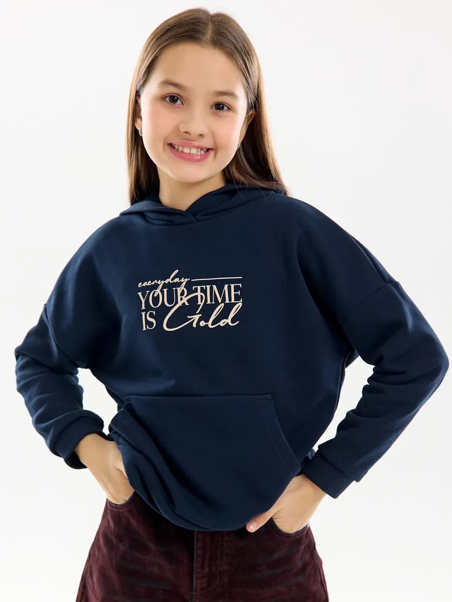 Толстовка С капюшоном и вышивкой - фото 1