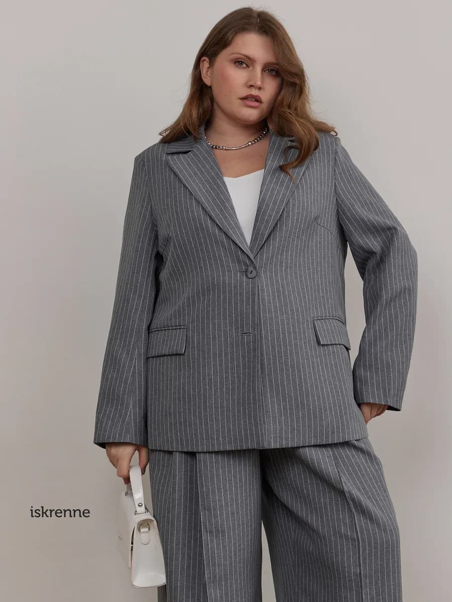 Пиджак оверсайз удлиненный