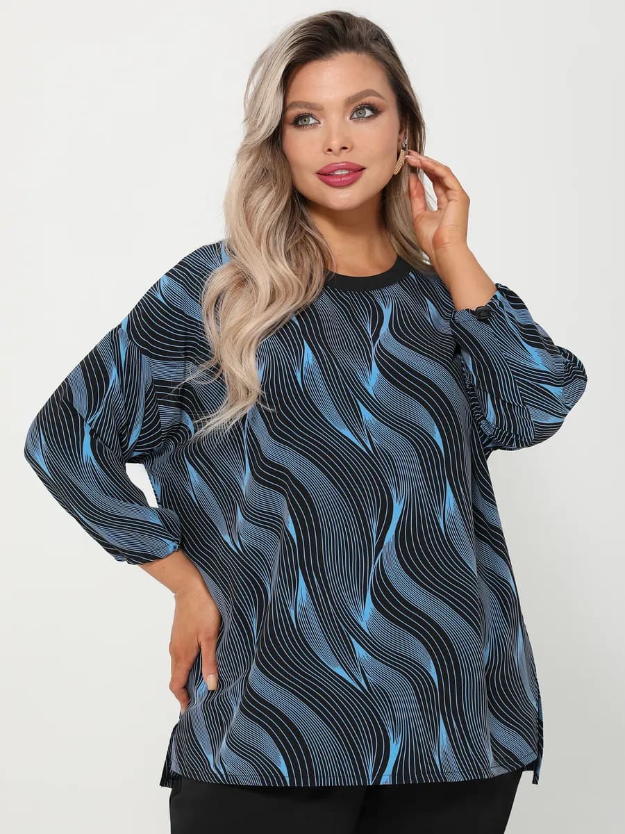 Блузка повседневная больших размеров