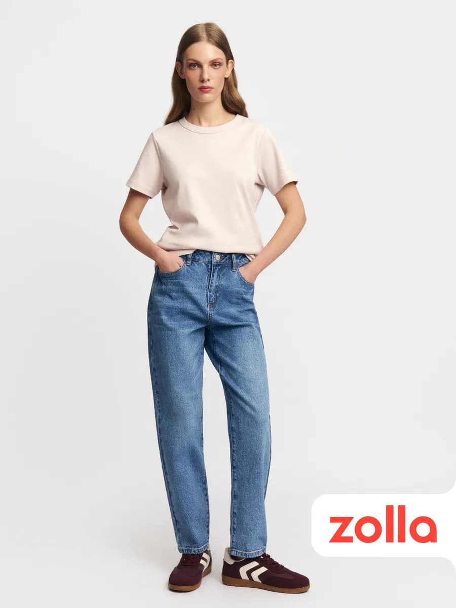 Женские высокие джинсы Mom Comfort