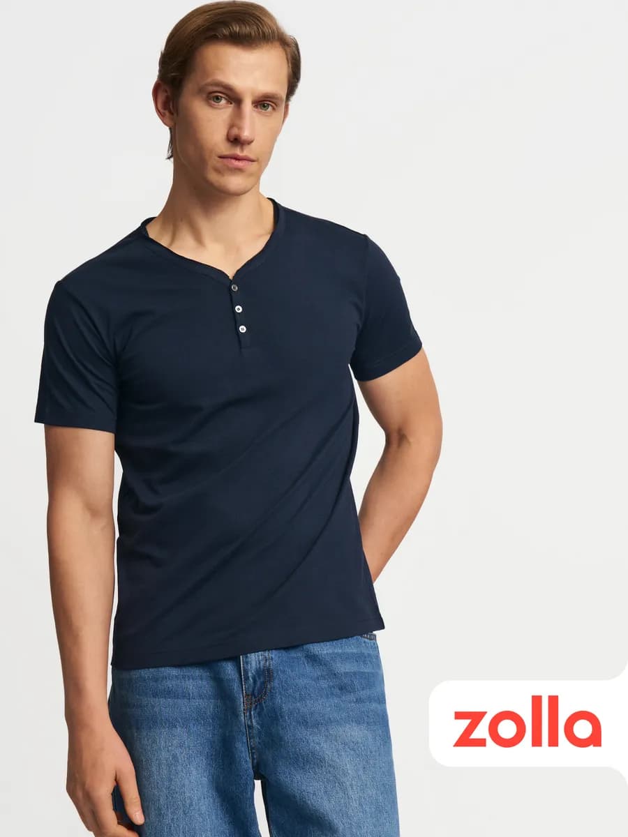 Мужская футболка хенли