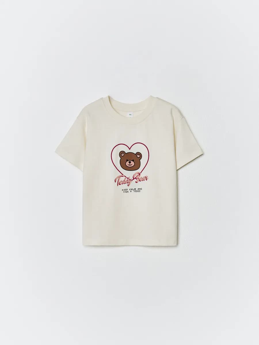 Футболка оверсайз хлопковая с принтом