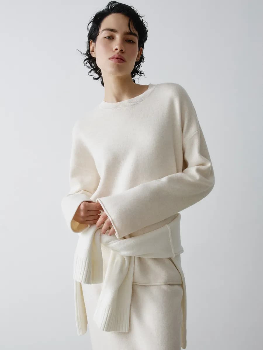 Джемпер с содержанием ангоры и шерсти