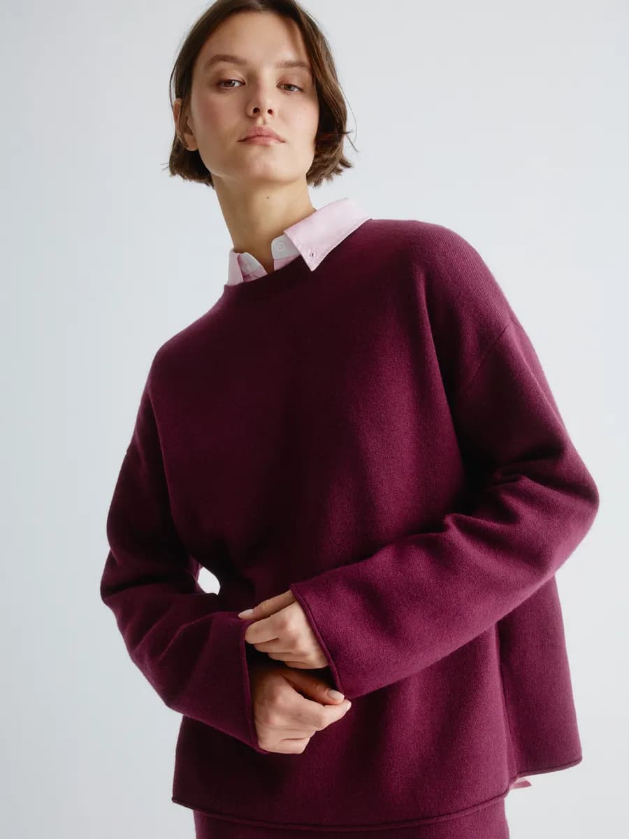 Джемпер с содержанием ангоры и шерсти