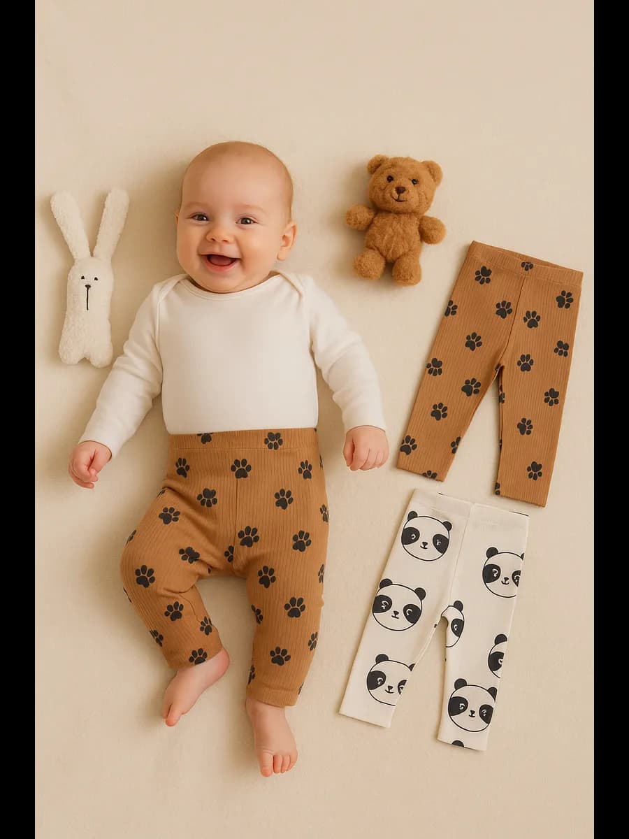 Штанишки ползунки для новорожденных комплект 2 шт