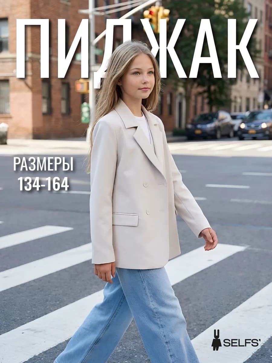 Пиджак для девочки подростка весенний - фото 1