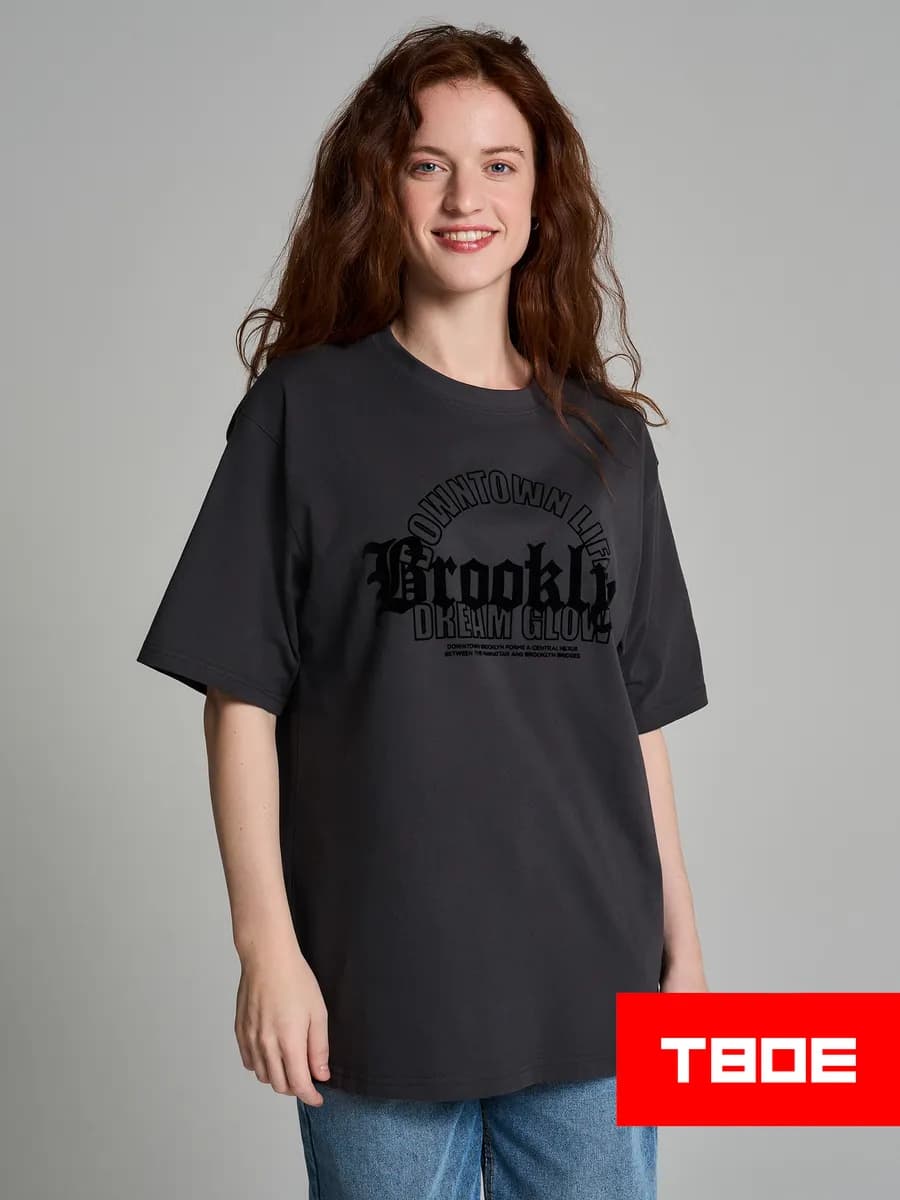 Футболка оверсайз с надписью Brooklyn