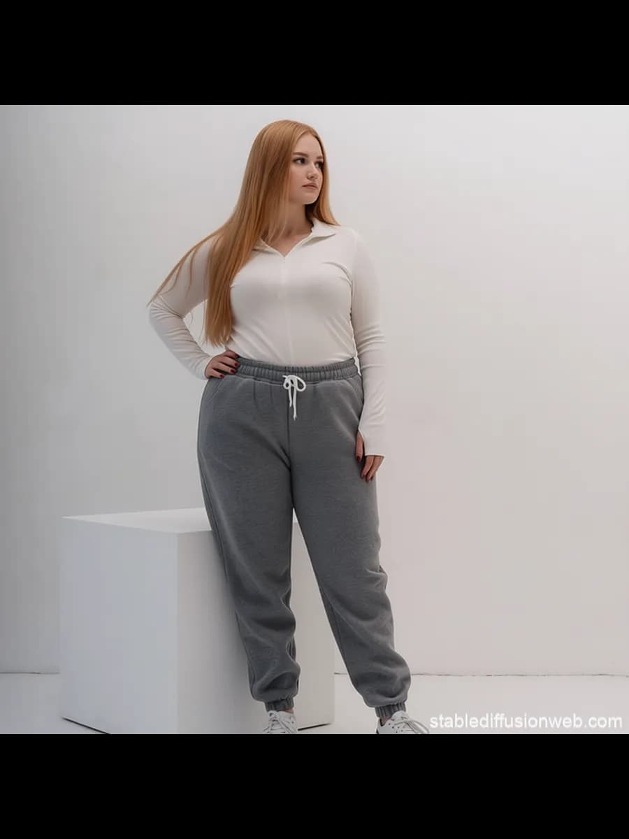 Брюки большие размеры на резинке теплые