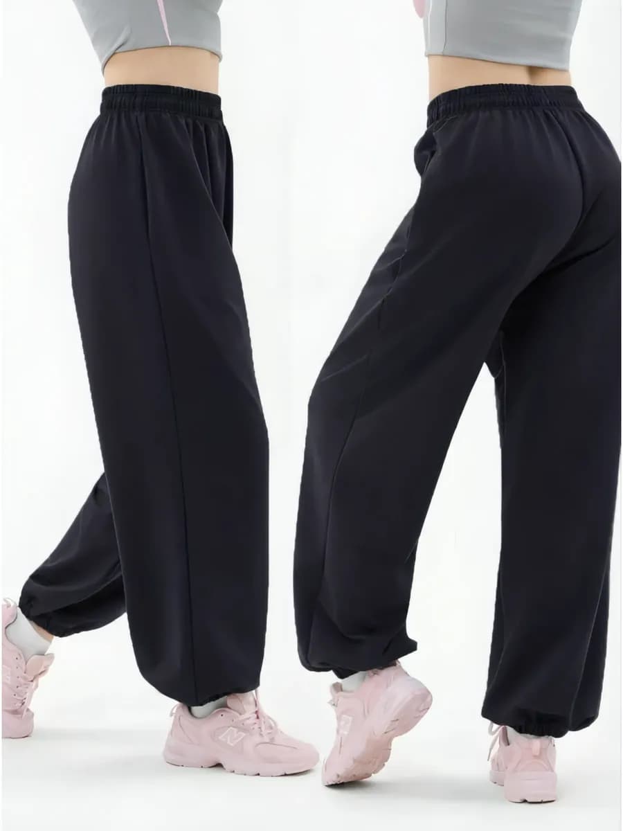 Брюки спортивные на резинке джоггеры без начеса