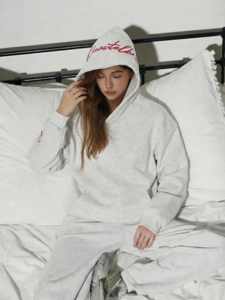 Худи оверсайз с капюшоном теплое с начесом