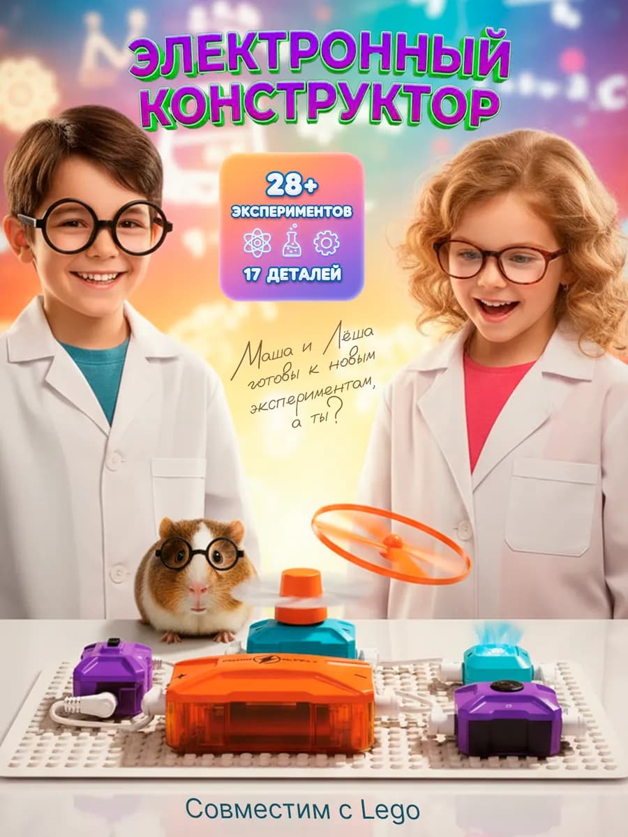 Электронный конструктор для мальчика развивающие игрушки
