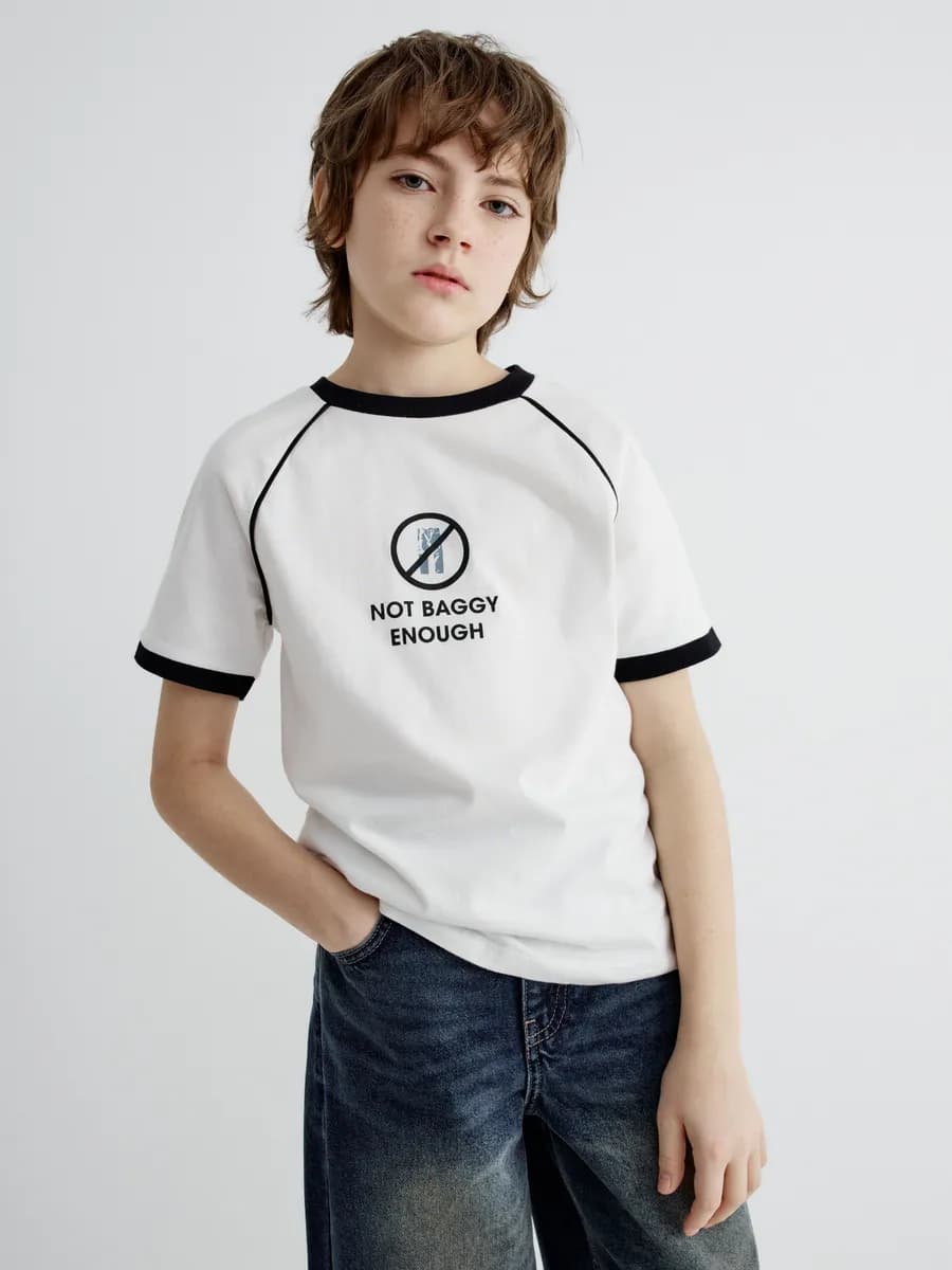 Футболка из хлопка спортивная свободная