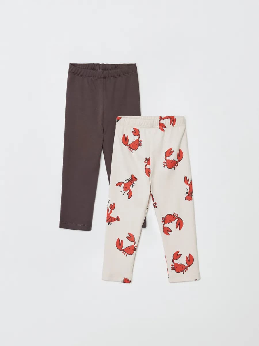 Брюки трикотажные из хлопка в наборе из 2 шт