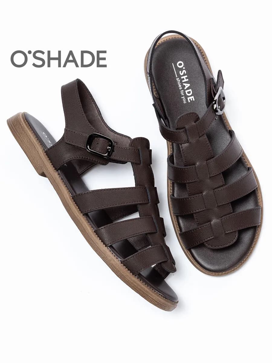 Босоножки женские летние коричневые - фото 1