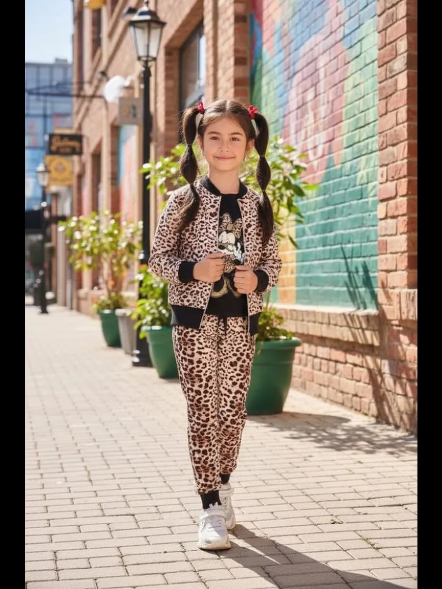 костюм детский для девочки на молнии