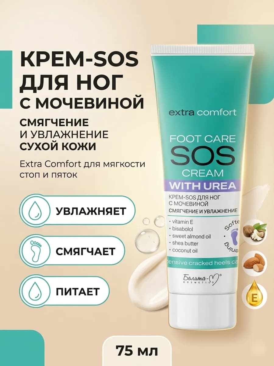 Крем SOS для ног Economy lines Extra Comfort