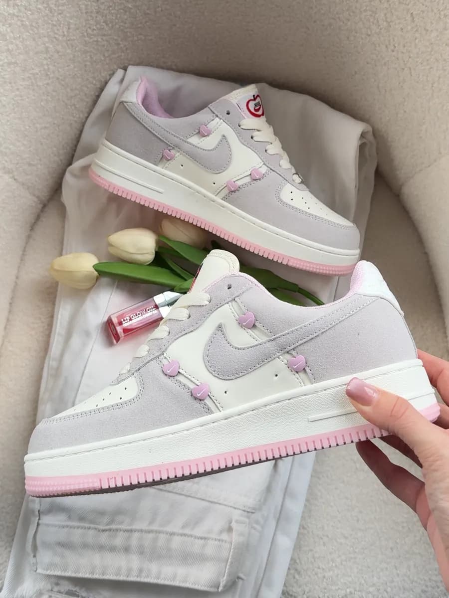 Кроссовки Air Force 1 форсы розовые кеды