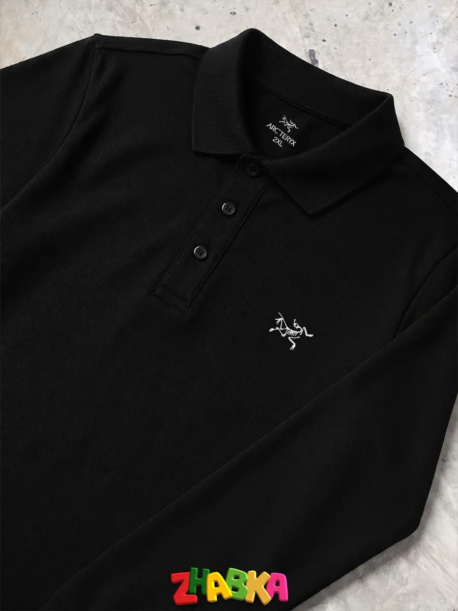 Футболка поло классическая Arcteryx с длинным рукавом