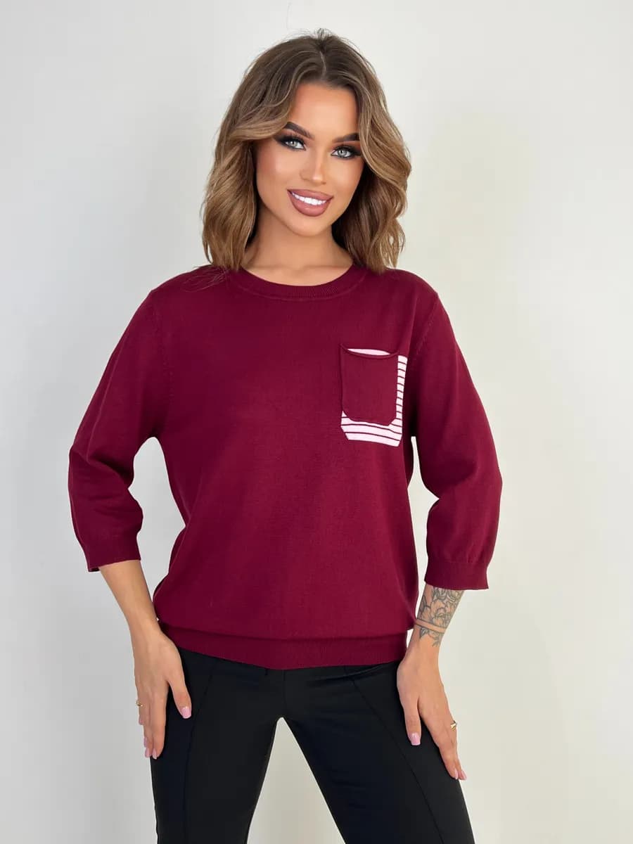 Весенний джемпер с кармашком