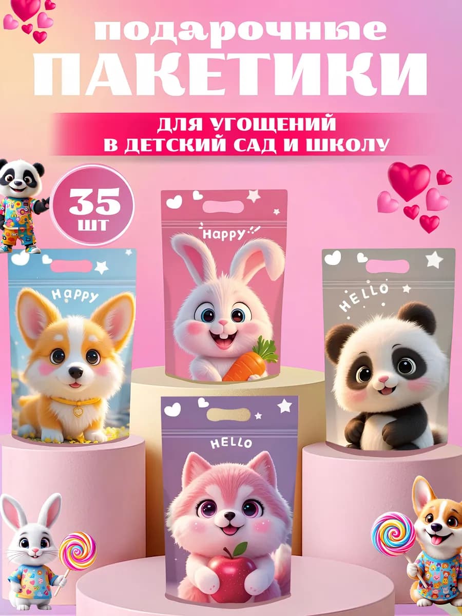 Пакетики для сладостей в детский сад и школу - фото 1