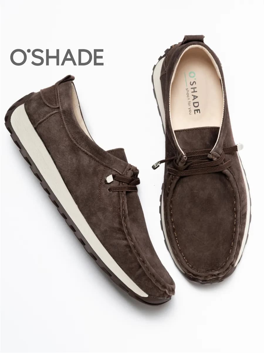 Мокасины женские замшевые коричневые