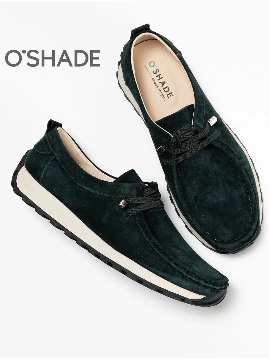 Мокасины замшевые женские