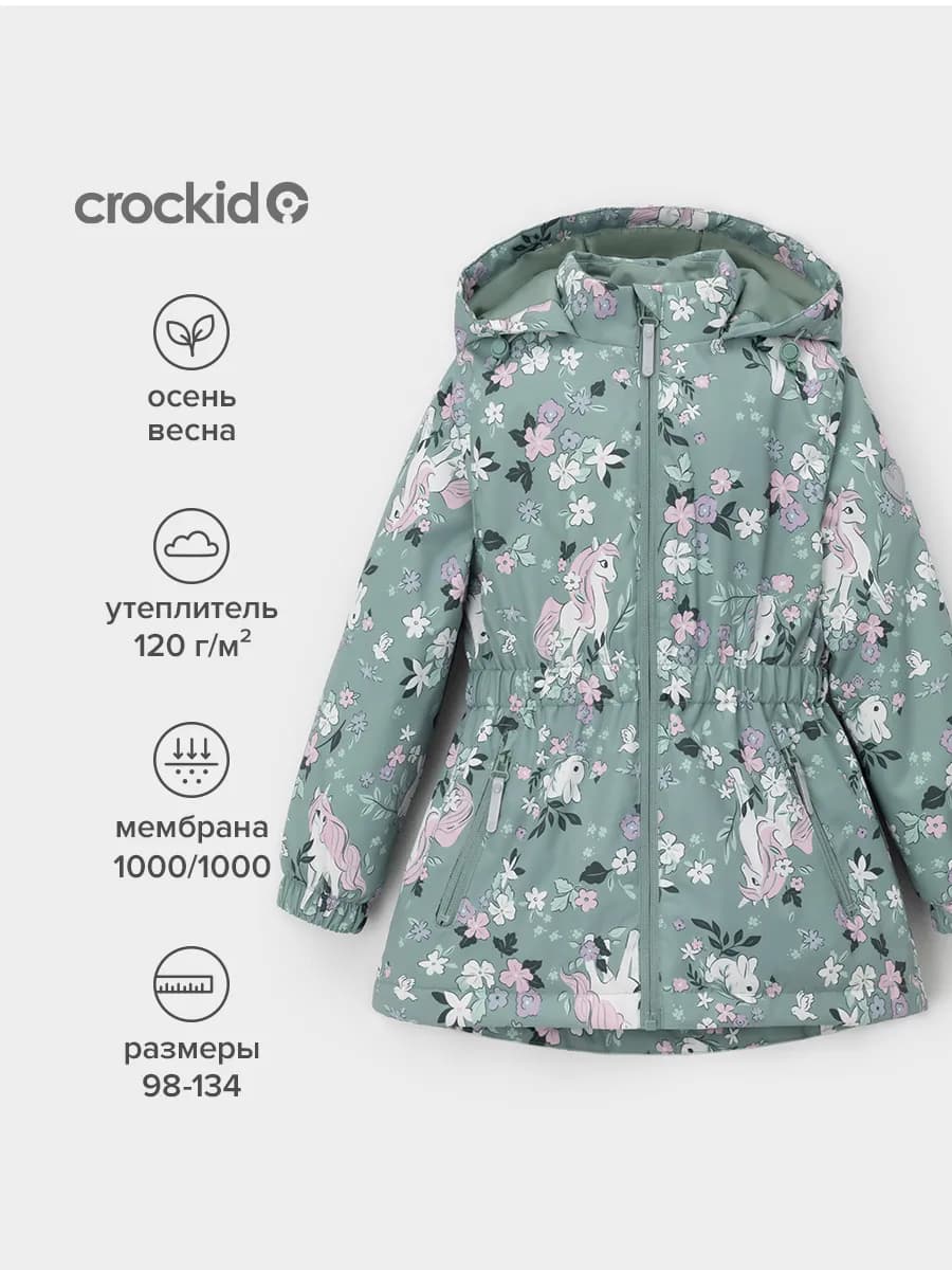 Демисезонная мембранная куртка для девочки