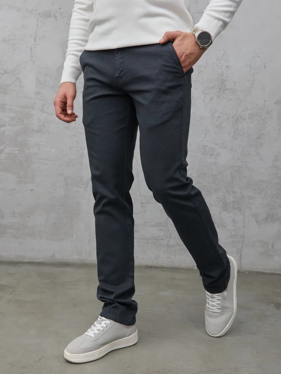 Брюки чиносы прямые классические слаксы