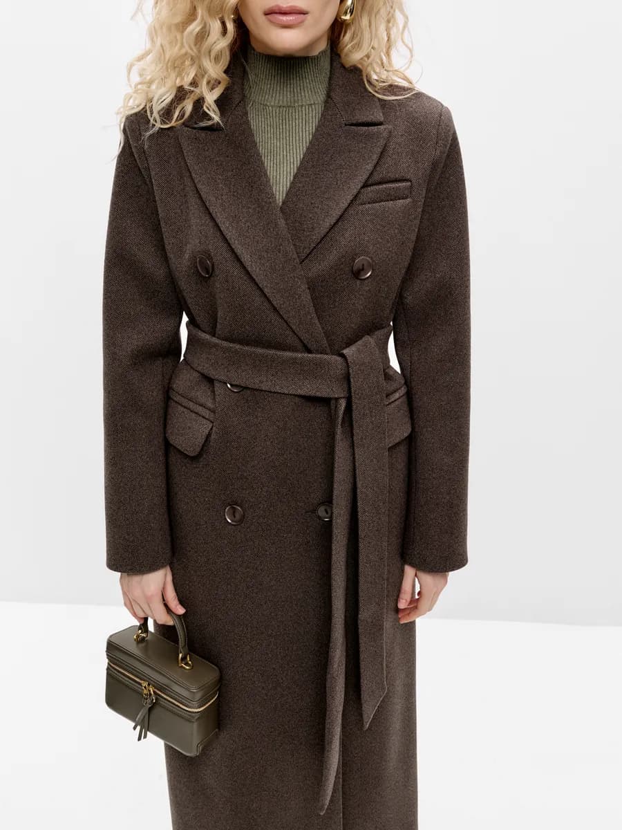 Пальто демисезонное длинное