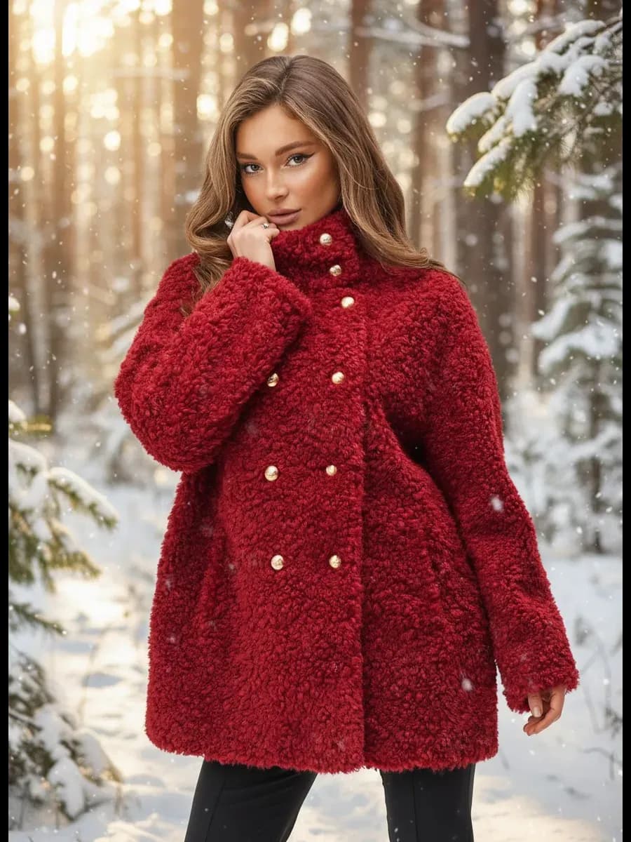 Шуба искусственная овечка Тедди плюшевый барашек